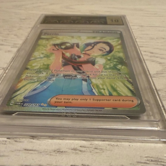 Perrin 220/167 Twilight Masquerade PCG Gem Mint 10 Pokemon (English) - Picture 5 of 6